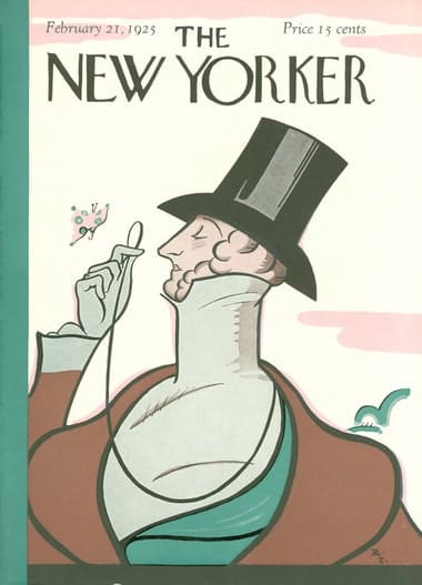 1925年2月創刊の雑誌「NEW YORKER」の表紙